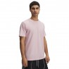 Under Armour Maglietta Palestra Logo Piccolo Rosa Uomo