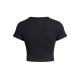 Under Armour Maglietta Palestra Crop Nero Donna
