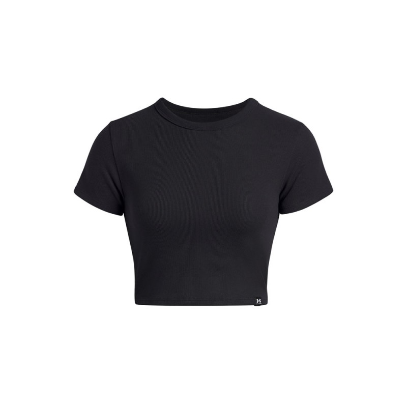 Under Armour Maglietta Palestra Crop Nero Donna