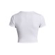 Under Armour Maglietta Palestra Crop Bianco Donna