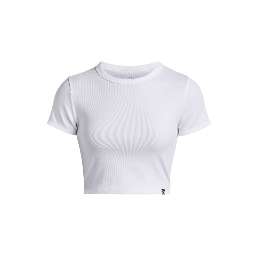 Under Armour Maglietta Palestra Crop Bianco Donna
