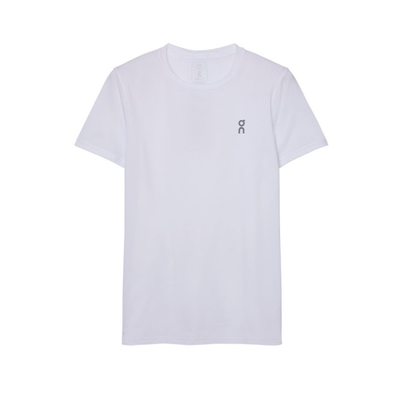 On Maglia Running Core-T Bianco Donna