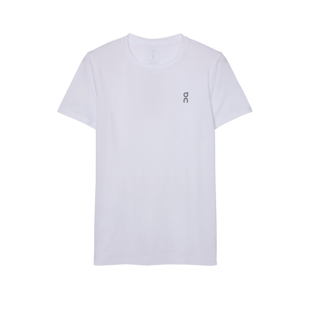 On Maglia Running Core-T Bianco Donna