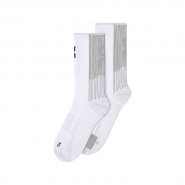 On Calze Running Performance Run Sock High Bianco