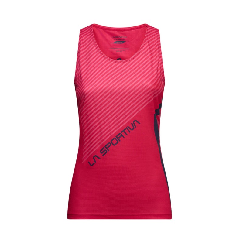 La Sportiva Canotta Trail Running Flow Azalea Night Sky Donna