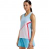 La Sportiva Canotta Trail Running Flow Hibiscus Malibu Blue Donna