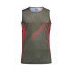 La Sportiva Canotta Trail Running Flow Mountain Rosso Cypress Uomo