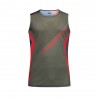 La Sportiva Canotta Trail Running Flow Mountain Rosso Cypress Uomo