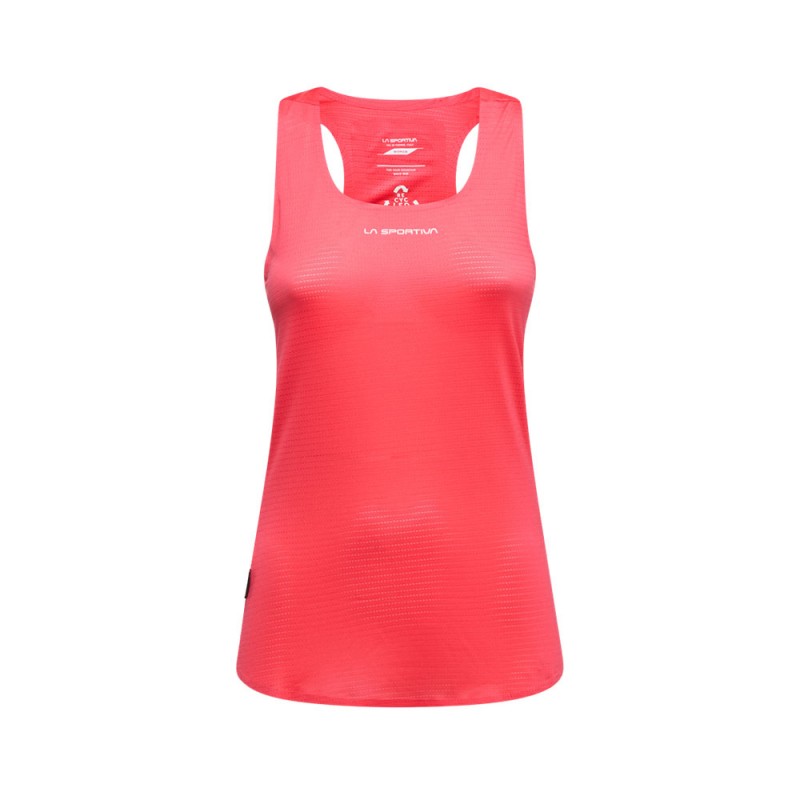 La Sportiva Canotta Trail Running Pure Hibiscus Bianco Donna