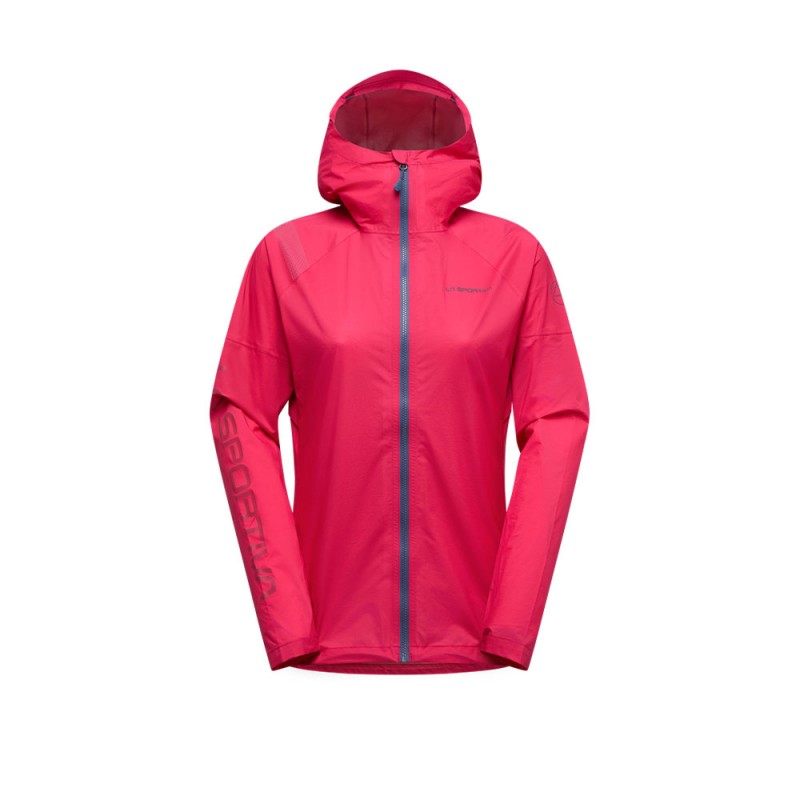 La Sportiva Giacca Trail Running Poketshell Azalea Night Sky Donna
