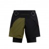La Sportiva Short Trail Running Flow 5" Nero Giallo Uomo