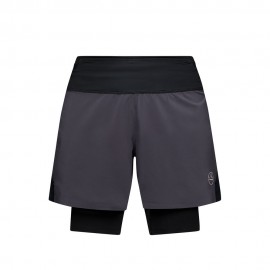 La Sportiva Short Trail Running Ultra Distance Onyx Chalk Uomo