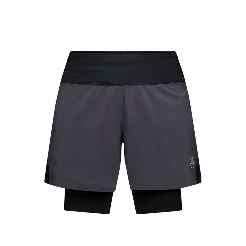 La Sportiva Short Trail Running Ultra Distance Onyx Chalk Uomo