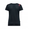 La Sportiva T-Shirt Trail Running Pure Nero Hibiscus Donna