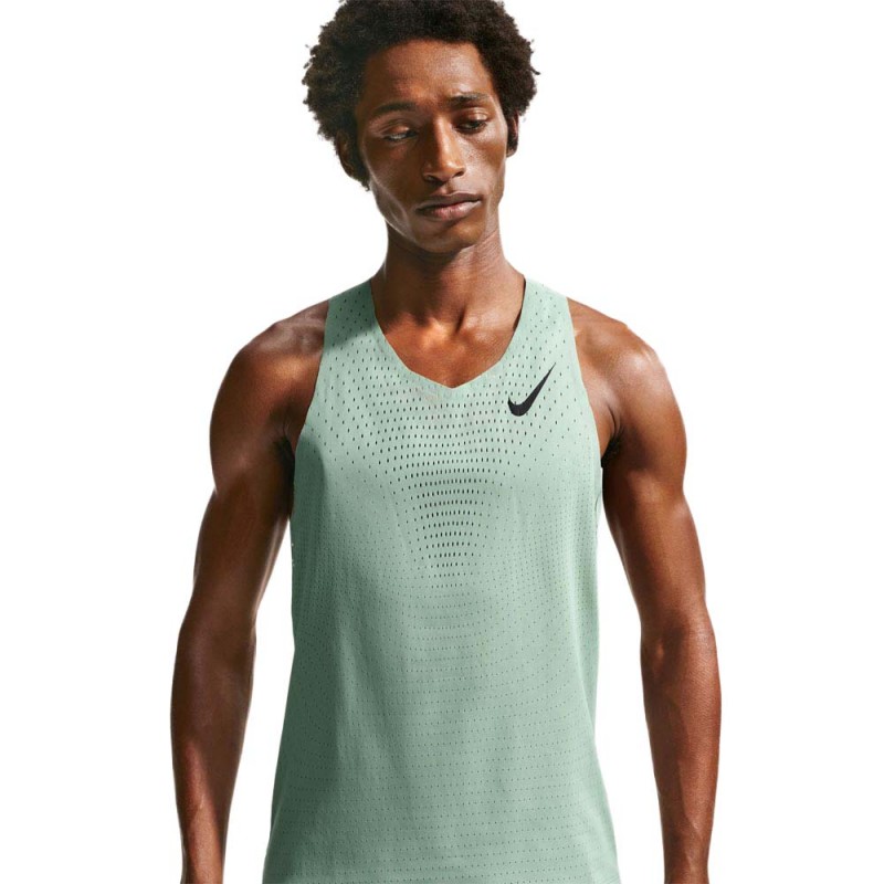 Nike Aeroswift Canotta Running Steam Nero Uomo