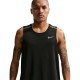 Nike Miler Canotta Running Nero Reflective Silv Uomo