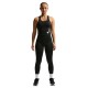 Nike Tempo Swoosh Canotta Running Run Nero Bianco Donna
