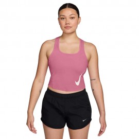 Nike Tempo Swoosh Canotta Running Peony Rosa Foam Donna