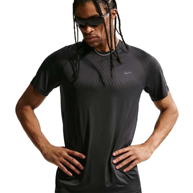 Nike Stride T-Shirt Running Adv Off Noir Nero Uomo