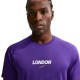 Nike Stride T-Shirt Running London Midnight Navy Court Purple Uomo