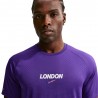 Nike Stride T-Shirt Running London Midnight Navy Court Purple Uomo
