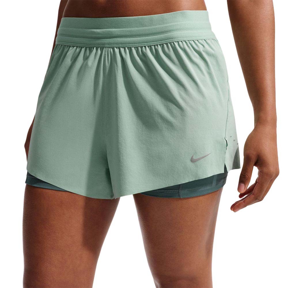 Nike Swift Pantaloncini Running 2In1 Steam Reflective Silv Donna