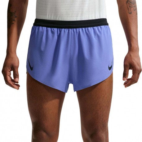 Nike Aeroswift Pantaloncini Running 2" Sapphire Nero Uomo