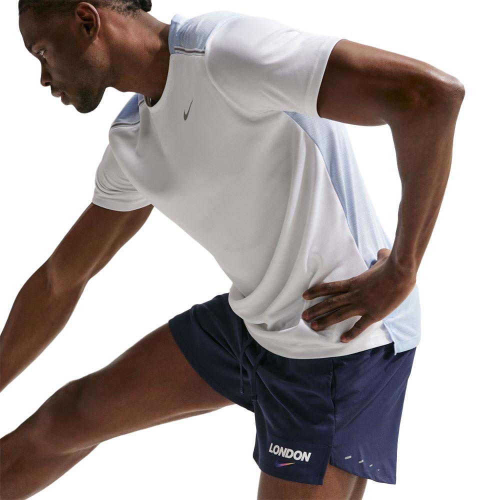 Nike Stride Pantaloncini Running 5" London Midnight Navy Court Purple Uomo