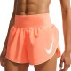 Nike Tempo Flow Swoosh Pantaloncini Running Arancio Pulse Reflective Silv Donna