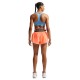 Nike Tempo Flow Swoosh Pantaloncini Running Arancio Pulse Reflective Silv Donna