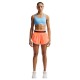 Nike Tempo Flow Swoosh Pantaloncini Running Arancio Pulse Reflective Silv Donna
