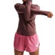 Nike Tempo Flow Swoosh Pantaloncini Running Peony Rosa Foam Donna