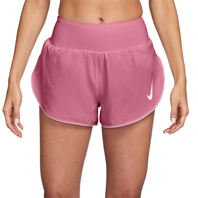 Nike Tempo Flow Swoosh Pantaloncini Running Peony Rosa Foam Donna