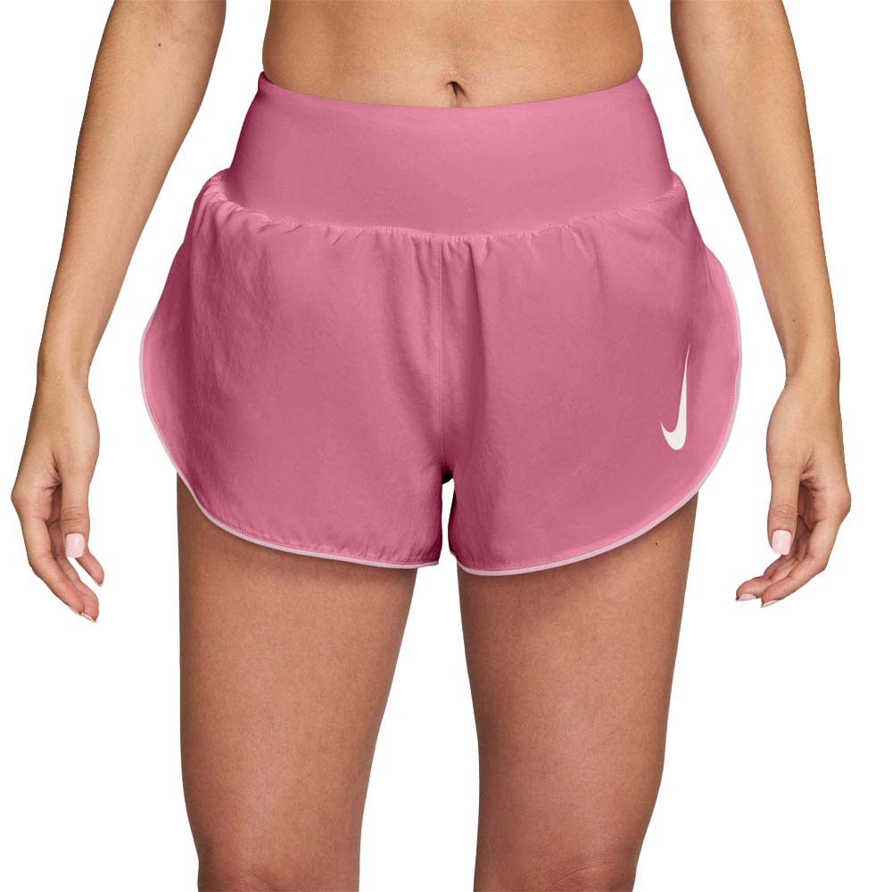 Nike Tempo Flow Swoosh Pantaloncini Running Peony Rosa Foam Donna