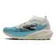 Brooks Cascadia Elite Bianco Azzurro Nero - Scarpe Trail Running Uomo