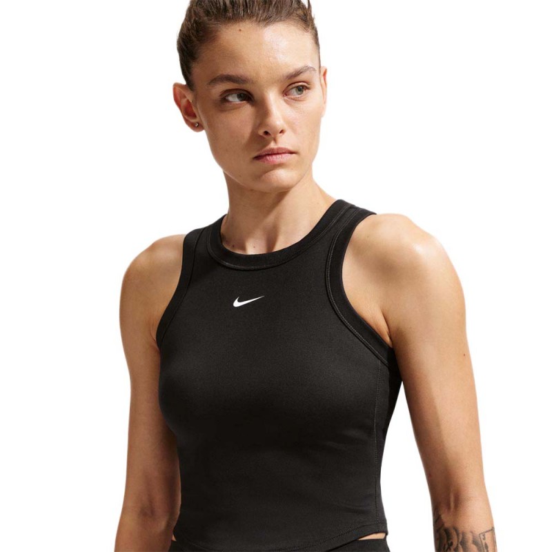 Nike One Fitted Canotta Palestra Nero Donna