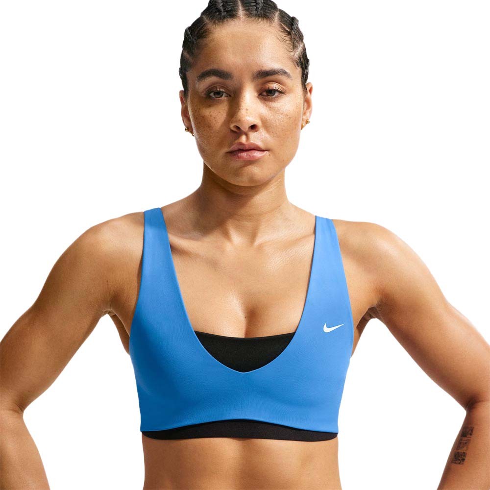 Nike Pro Sculpt Reggiseno Sportivo Nero Azzurro Donna