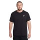 Nike Sportswear Club Maglietta Palestra Logo Piccolo Nero Uomo