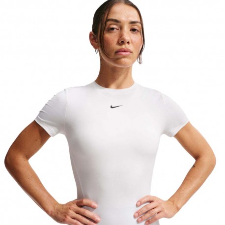 Nike One Fitted Maglietta Palestra Bianco Donna
