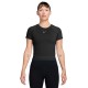 Nike Pro Seamless Maglietta Palestra Nero Donna