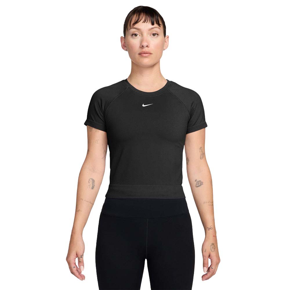 Nike Pro Seamless Maglietta Palestra Nero Donna