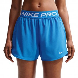Nike Pro Shorts Sportivi 2In1 Azzurro Donna