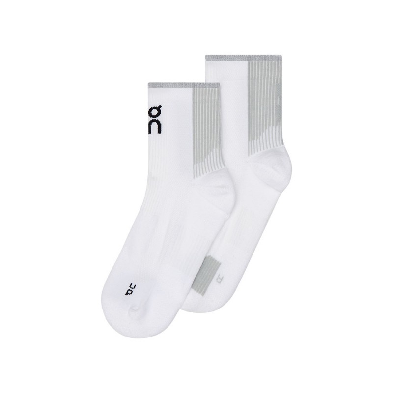 On Calze Running Performance Mid Bianco