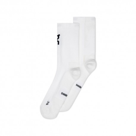 On Calze Running Core High X 2 Bianco