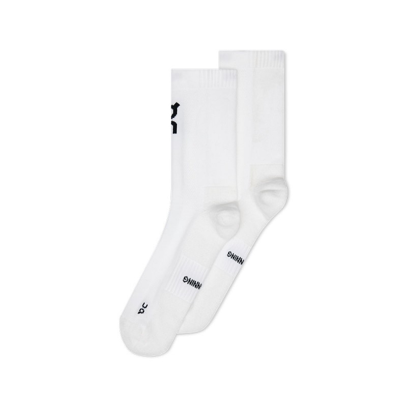 On Calze Running Core High X 2 Bianco