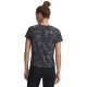 Under Armour T-Shirt Running Velociti Pro Print Nero Reflective Donna