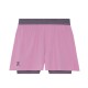 On Pantaloncini Running 3" Performance 2 1 Sakura Dewberry Donna
