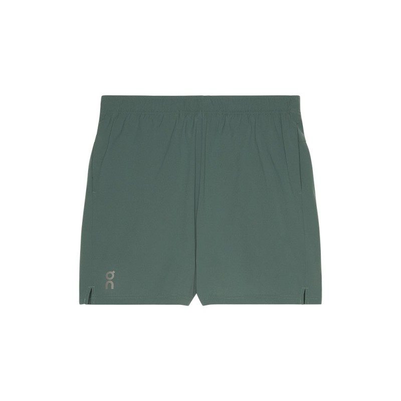 On Pantaloncini Running 5" Core Olive Uomo