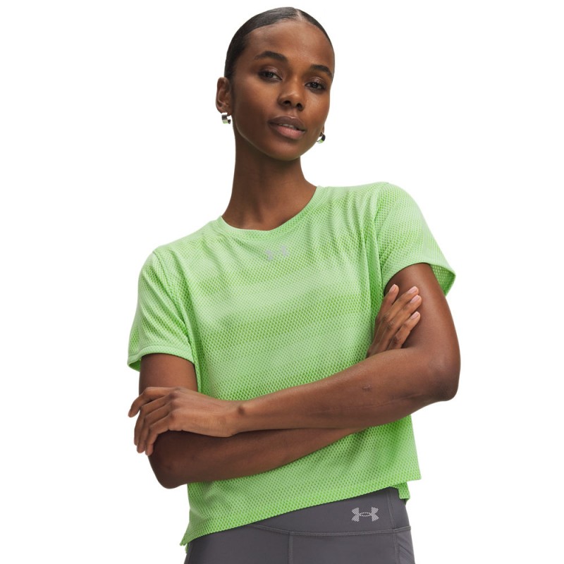 Under Armour T-Shirt Running Velociti Lumos Lime Reflection Donna