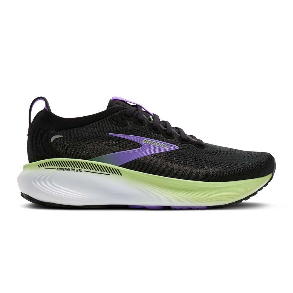 Brooks Adrenaline GTS 23 Nero Pearl Viola - Scarpe Running Donna